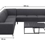 Boavista loungeset Sunbrella - Sooty